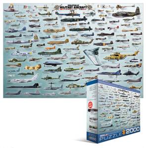 Puzzle Evolution von Kriegsflugzeugen Blau - Papier - 68 x 1 x 97 cm