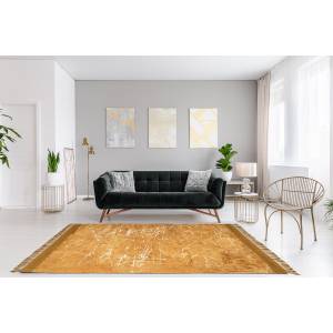 Moderner Teppich wohnzimmer VITA Gelb - 160 x 230 cm