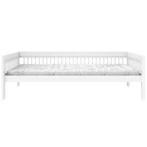 Bett Breeze Weiß - Holzwerkstoff - 102 x 64 x 207 cm