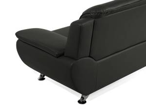 2-Sitzer Sofa LEIRA Schwarz - Silber