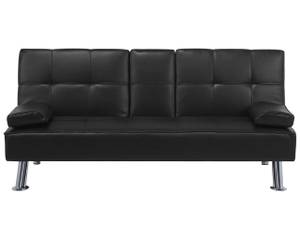 3-Sitzer Sofa ROXEN Schwarz - Silber