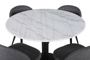 Essgruppe Estelle 83 (5-teilig) Grau - Massivholz - 106 x 75 x 106 cm