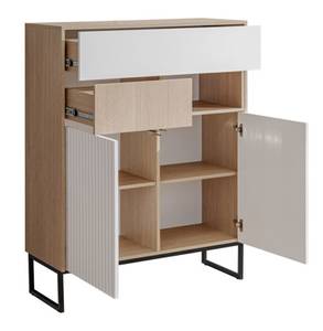 Highboard ZOE Braun - Holzwerkstoff - 100 x 132 x 40 cm