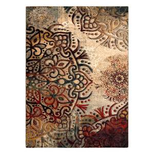 Wollteppich Polonia Boho Rosette Rot 200 x 300 cm