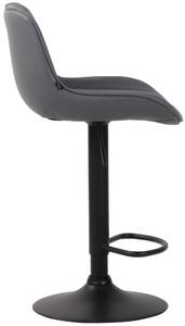 Tabouret de bar Lentini Gris - Noir