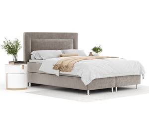 Boxspringbett Laguno Taupe - Breite: 200 cm