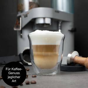 Napoli 4x250ml Kaffeegläser doppelwandig 24 x 29 x 13 cm