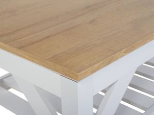 Table basse SAVANNAH Marron - Blanc - Bois manufacturé - 101 x 46 x 60 cm