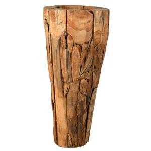Grand vase en teck Bois massif - 45 x 100 x 45 cm