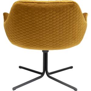 Fauteuil pivotant Bristol Jaune - Textile - 83 x 79 x 76 cm