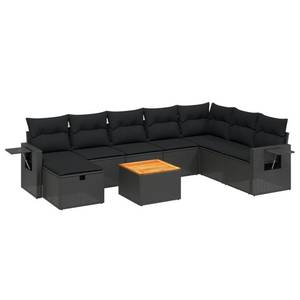 Gartensitzgruppe K4863(9-tlg) Schwarz - Massivholz - 69 x 62 x 62 cm