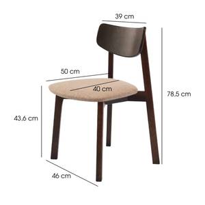 Vega Esszimmerstuhl aus Holz im 2er-Set Sandeiche Dekor - Walnuss