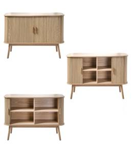 Buffet Ernest Beige - Bois manufacturé - 39 x 75 x 110 cm