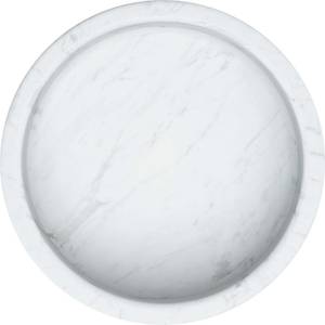 Boite à bijoux imitation marbre blanc Te Résine / Zinc / Feutre / EVA - Argenté / Blanc