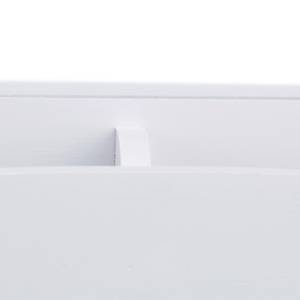 Schreibtisch aus Organizer Bambus Weiß Weiß - Bambus - Holzwerkstoff - 28 x 11 x 15 cm