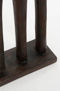 Skulptur Pegara Braun - Massivholz - 18 x 46 x 7 cm