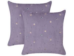 Coussin décoratif LAVATERA Mauve - Textile - 45 x 7 x 45 cm