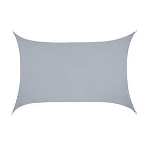 Voile d'ombrage rectangle PES gris clair 400 x 600 cm