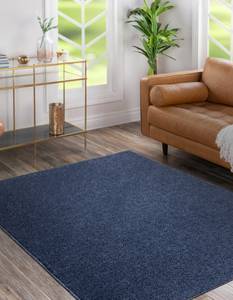 Tapis Softy Plaine Couleur Unie Bleu 280 x 370 cm