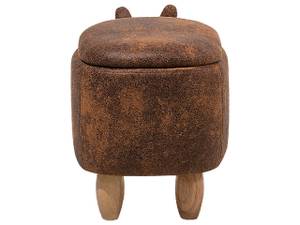 Pouf animal RHINO Marron - Marron clair - Chêne clair