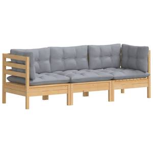 3-Sitzer-Gartensofa Braun