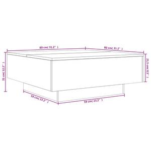 Couchtisch 3008686-2 Eiche Sonoma Dekor - 80 x 80 cm