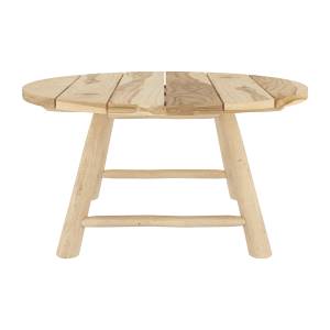 Table basse de jardin Makam Marron - Bois massif - 80 x 40 x 80 cm