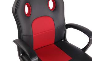 Chaise de bureau Elbing Noir - Rouge