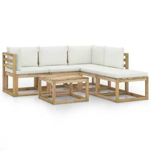 Gartenmöbel-Set 3016481-4 (6-teilig) Weiß - Holzwerkstoff - Holzart/Dekor - 64 x 70 x 64 cm