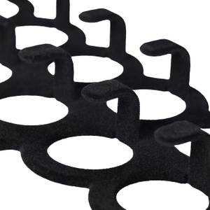 Cintre plastique rubber noir - lot de 5