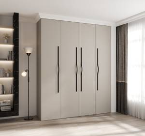 Drehtürenschrank Como 2 Beige - Gold - 200 x 40 cm