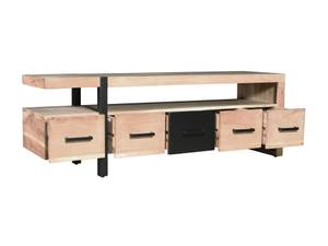 Banc TV JALEBA Noir - Bois manufacturé - 40 x 50 x 148 cm