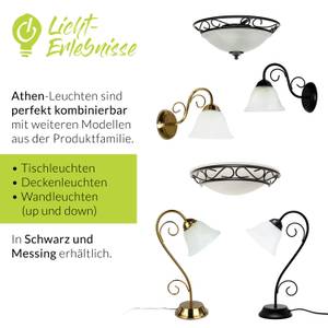 Wandlampe ATHEN Messing - Graumetallic