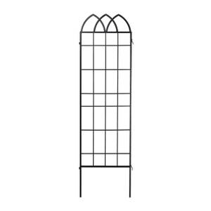 Treillis de jardin métal lot de 2 Noir - Métal - 51 x 183 x 2 cm