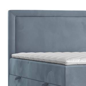 Premium Boxspringbett Jodan Magic Velvet Blaugrau - Breite: 182 cm