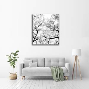 Leinwandbild Der Himmel im Winter Grau - Textil - 2 x 75 x 60 cm