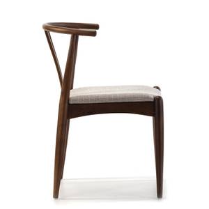 Pack 2 chaises Rustic, Couleur Noyer Marron - Bois manufacturé - Bois massif - 55 x 76 x 55 cm