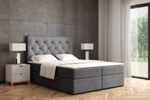 Boxspringbett ROMI Grau - Breite: 120 cm - H4