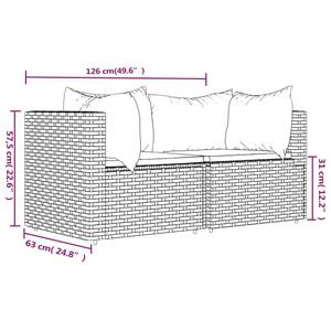 Ecksofa 3029629-4 (2er Set) Anthrazit - Grau