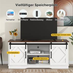 TV-Schrank Retro-industriellerStil Ⅲ Weiß