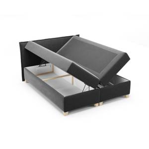 Boxspringbett Doppelbett Martines Bett Grau - Breite: 160 cm