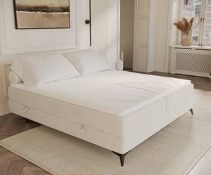 Boxspringbett Sauiti Ecru - Breite: 180 cm