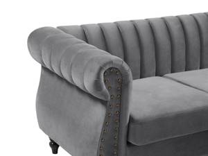 Sofa TRUMBO Grau - Textil - 148 x 74 x 212 cm