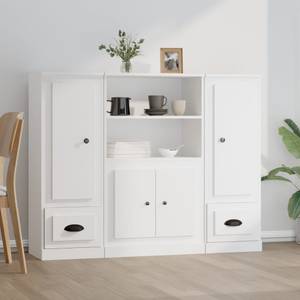 Highboard 3er Set DE7190 Weiß