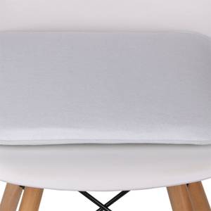 Sitzkissen ROMEO (4er-Set) Weiß - Textil - 35 x 2 x 35 cm