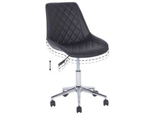 Chaise de bureau MARIBEL Noir - Argenté