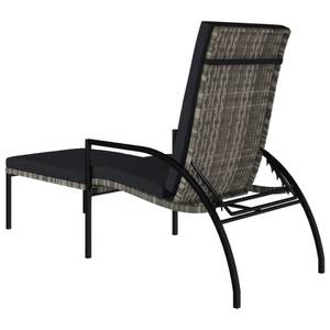 Sonnenliege DE406 Grau - Rattan - 60 x 102 x 195 cm