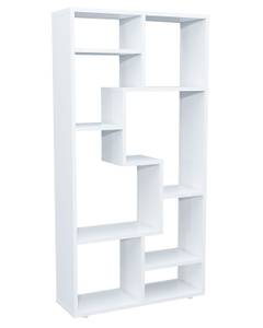 Regal Raumteiler Bücherregal Lanisa M Weiß - Holzwerkstoff - 58 x 116 x 20 cm