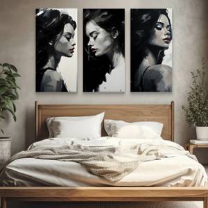 Set De Tableaux Portraits De Femmes 150 x 100 x 100 cm