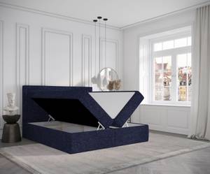 Boxspringbett Tribeca Blau - Breite: 200 cm